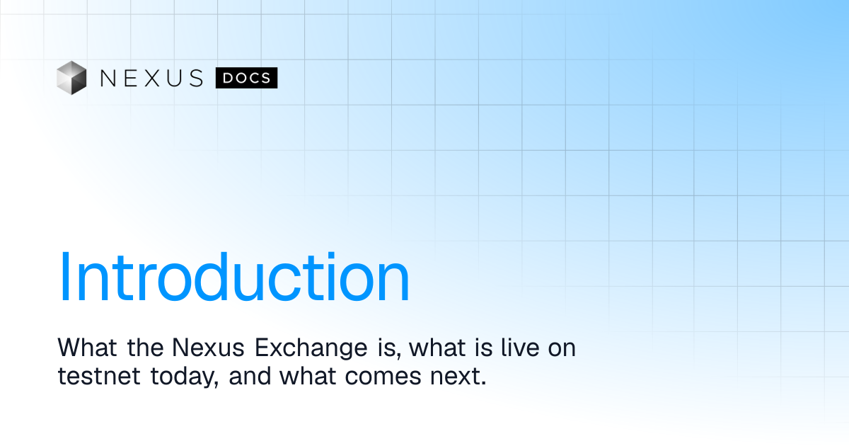 Introduction | Nexus Docs